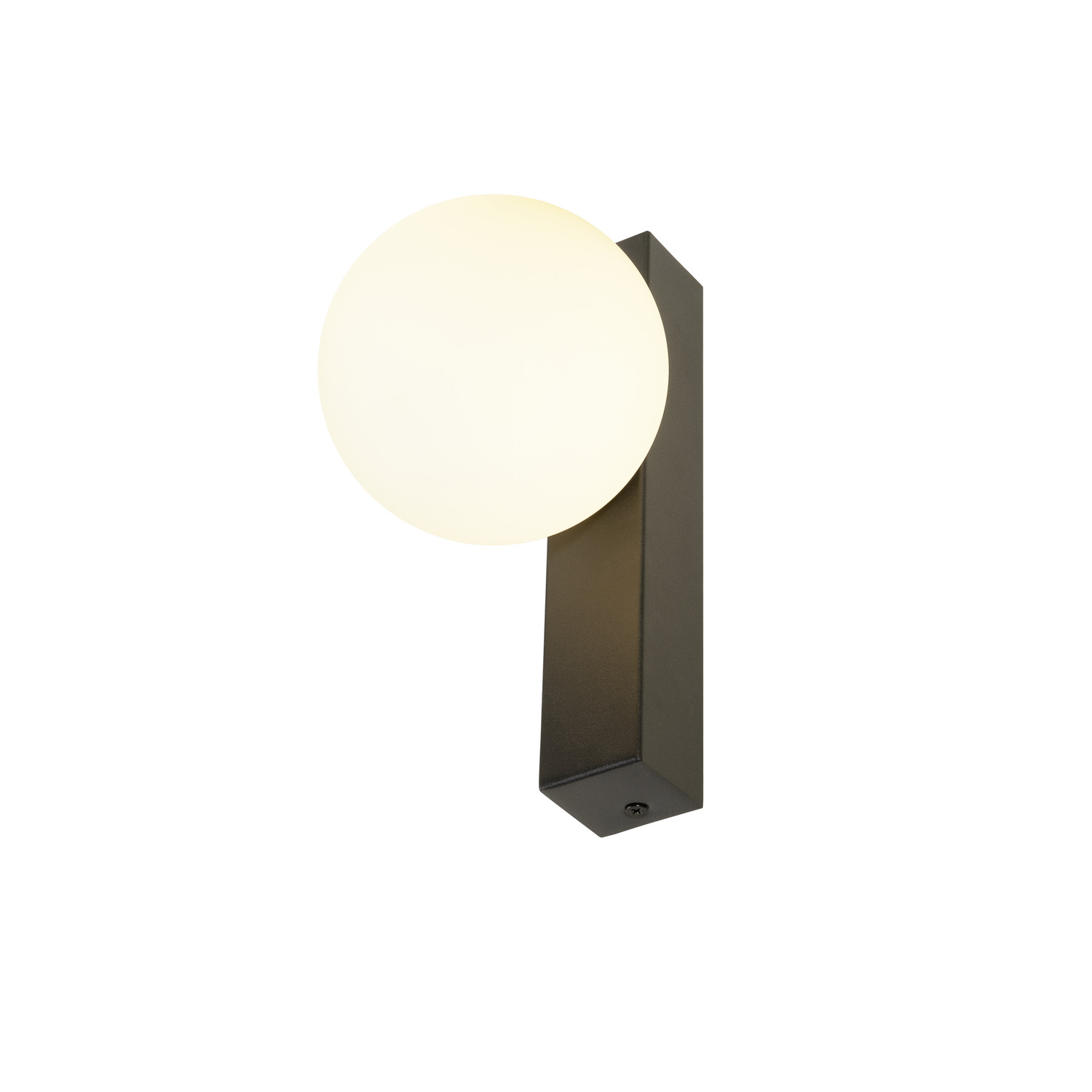 SUN wand vierkant zwart 1xG9