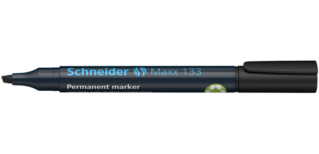 Permanent marker Schneider Maxx 133 schuin 1-4mm zwart