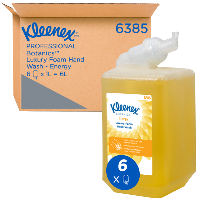 Handzeep Kleenex  Botanics foam geel 1liter 6385