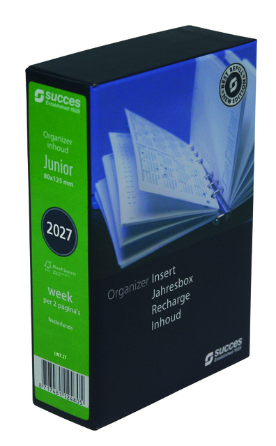 kantooragenda, organizer, inbindband, papier, dikte80x125mm