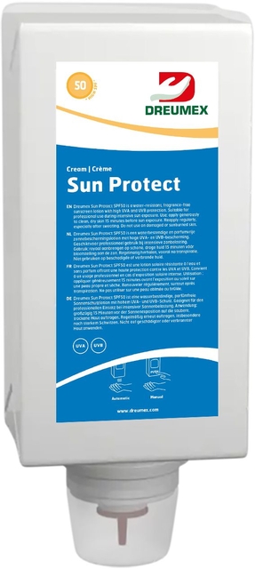 Zonnebrandcrèmedispenser Dreumex Sun Protect startpakket wit