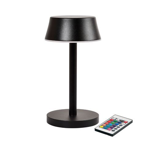 Duni LED Lamp Cordless Nour Midi 20x10cm 14u Black 6 stuks