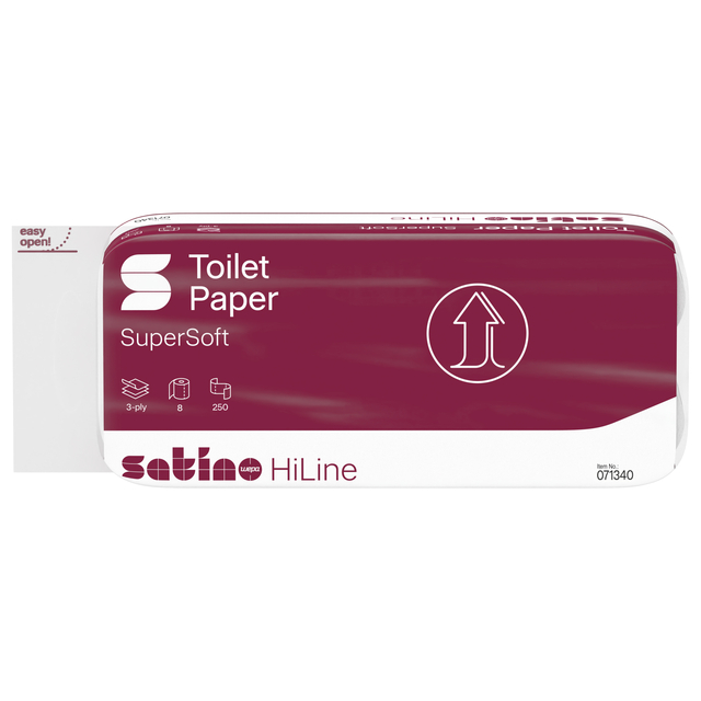 toiletpapier, supersoft, rol, verpakking bordeaux