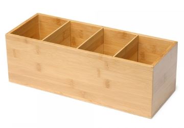 Duni Servethouder 36x14cm Bamboe doos 2 stuks