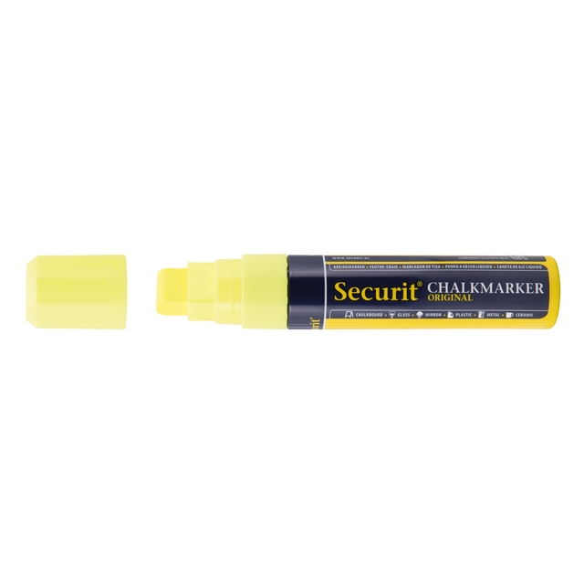 chalk marker, highlighter, yellow, marker, chisel tip
