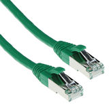 ACT Groene 25 meter LSZH SFTP CAT6A patchkabel snagless met RJ45 connectoren
