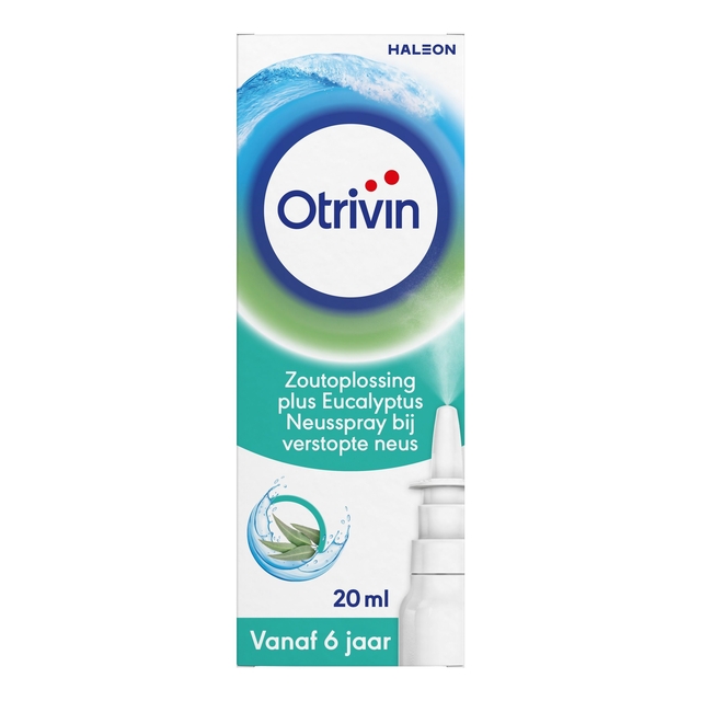 Otrivin, neusspray, zoutoplossing, eucalyptus, 20 ml