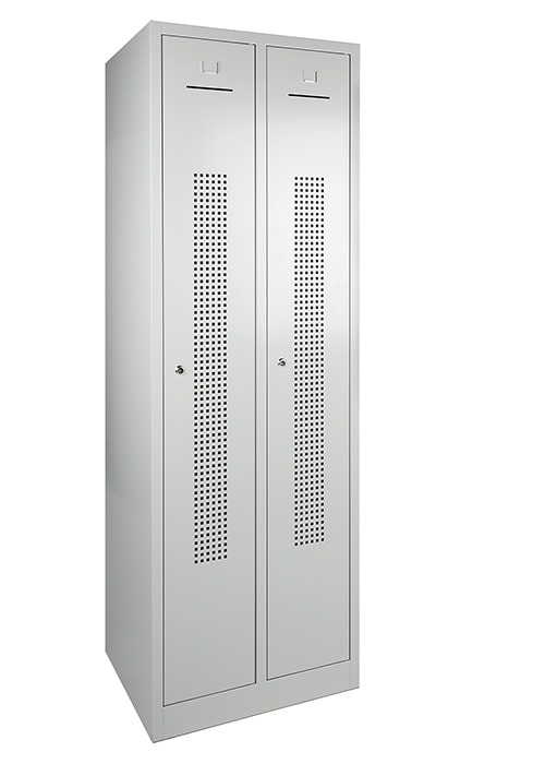 Garderobekast WRC.2.08.perfo-Grijs