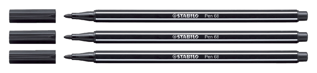 Viltstift STABILO Pen 68/46 medium zwart