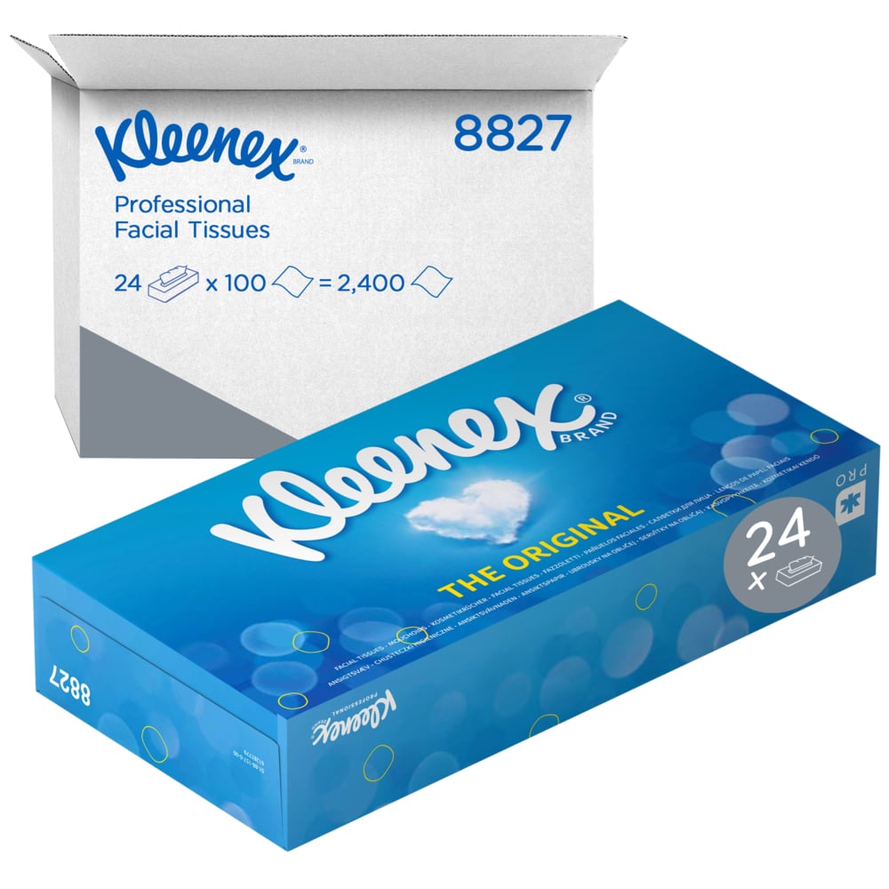 Kimberly Clark Kleenex Facial Tissue Wit doos 24x100st