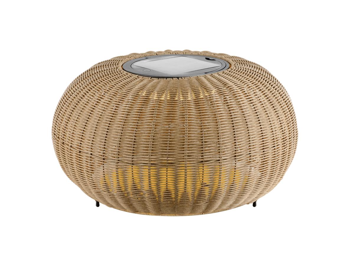 rattan, lounge, voet, lamp, balie-zetel?