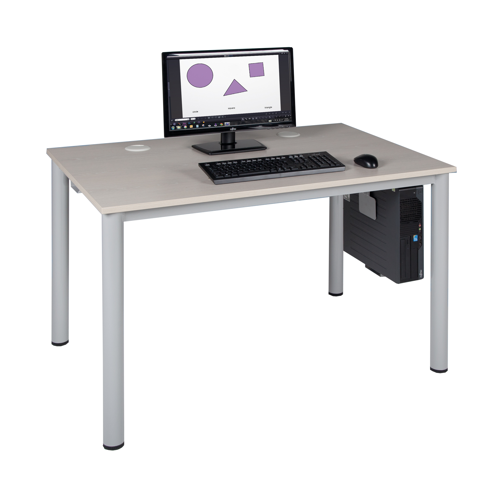 EDP tafel, buisframe met kabelgoot