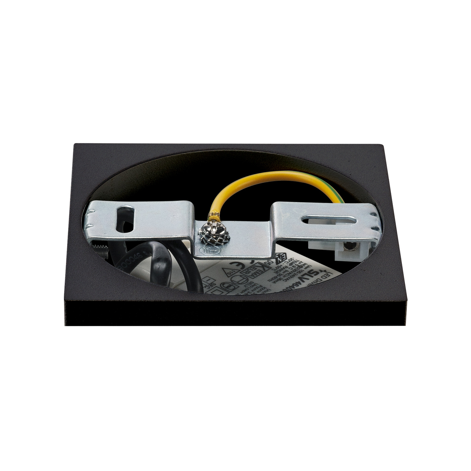 TRILEDO SQUARE zwart 1xLED 3000K