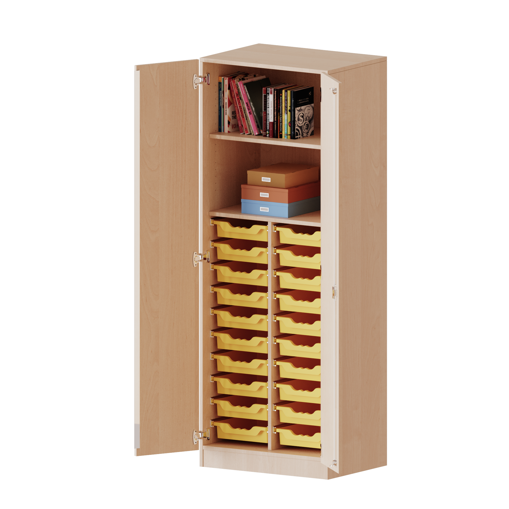 ErgoTray kast, twee rijen, 5 ordnerhoogtes - evo180 serie