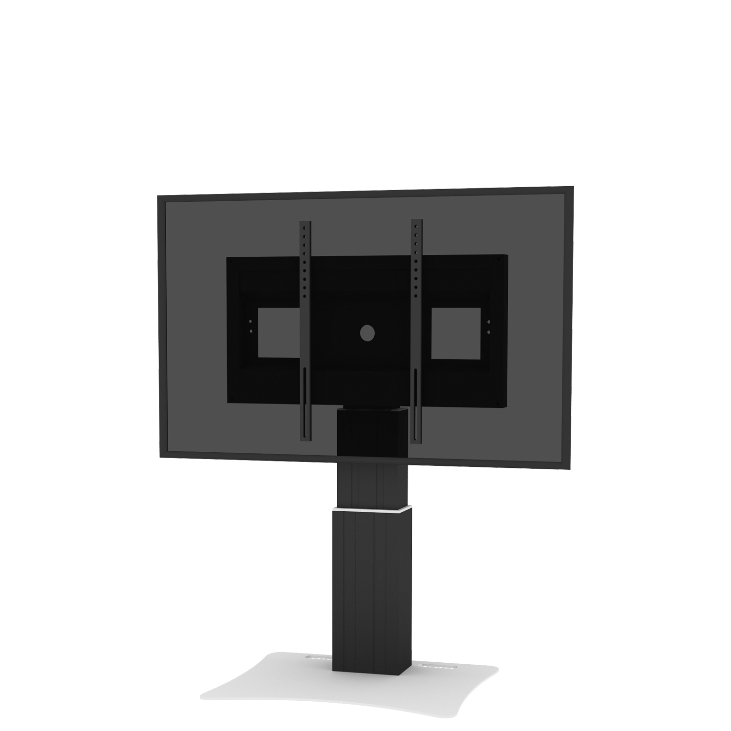 Elektrisch in hoogte verstelbare monitorstandaard met 28 cm slag