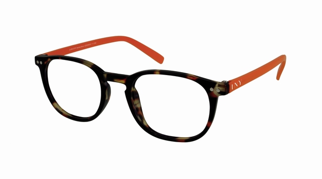 bril(len)brilj/??, tortoise-shell, oval-frames, dagger-red temples, reader glasses