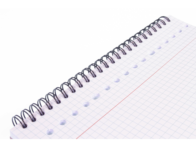 notitieblok, spiralband, ruled notebook, grafiekraster, kaderpapier