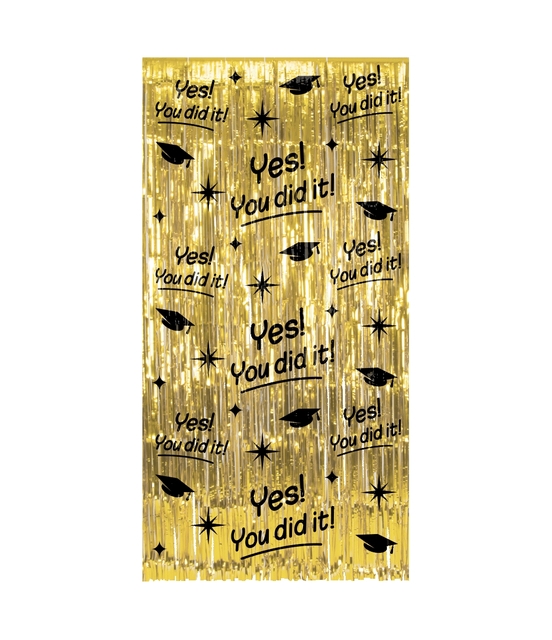 feestverpakking, glitter, goud, yes you did it, graduation decor