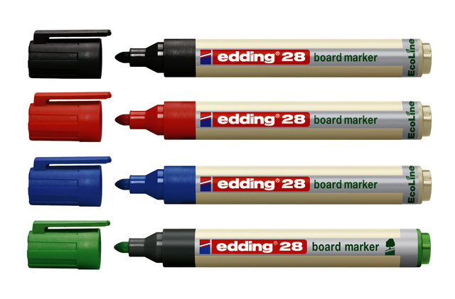 Viltstift edding 28 whiteboard Ecoline rond 1.5-3mm rood