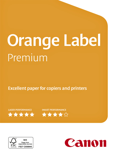 Kopieerpapier Canon Orange Label Premium A4 wit 500vel