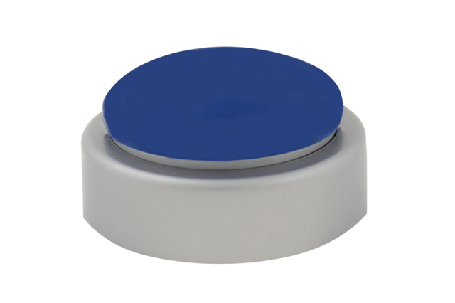 blue cap, magnetic lid, round button, blue top, plastic cap