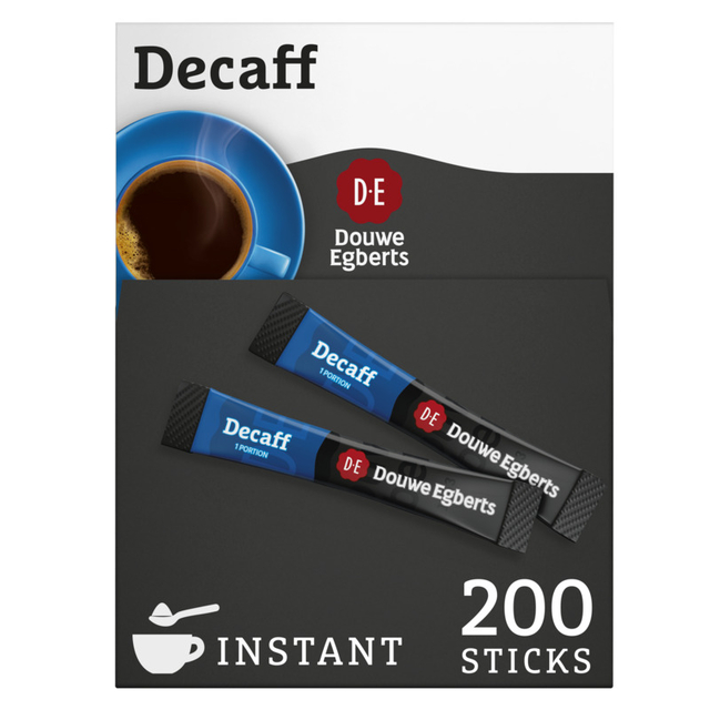 instant coffee, stick sachets, Decaff, 200 sticks, koffie