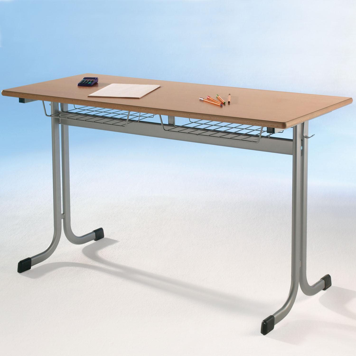Tweezits tafel 130x65 cm MT60Z-PU, tafelblad melamine met PU rand