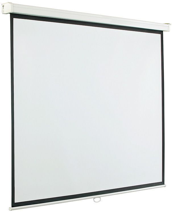 Projectiescherm handbediend (1:1), 2 kaders - 180x180 cm