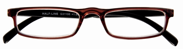 eyewear, glasses, rectangular, browline, tortoise