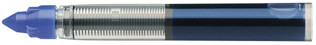 pompstift lijm, lijmstick, blauwe dop, cilinder lichaam, transparante grip