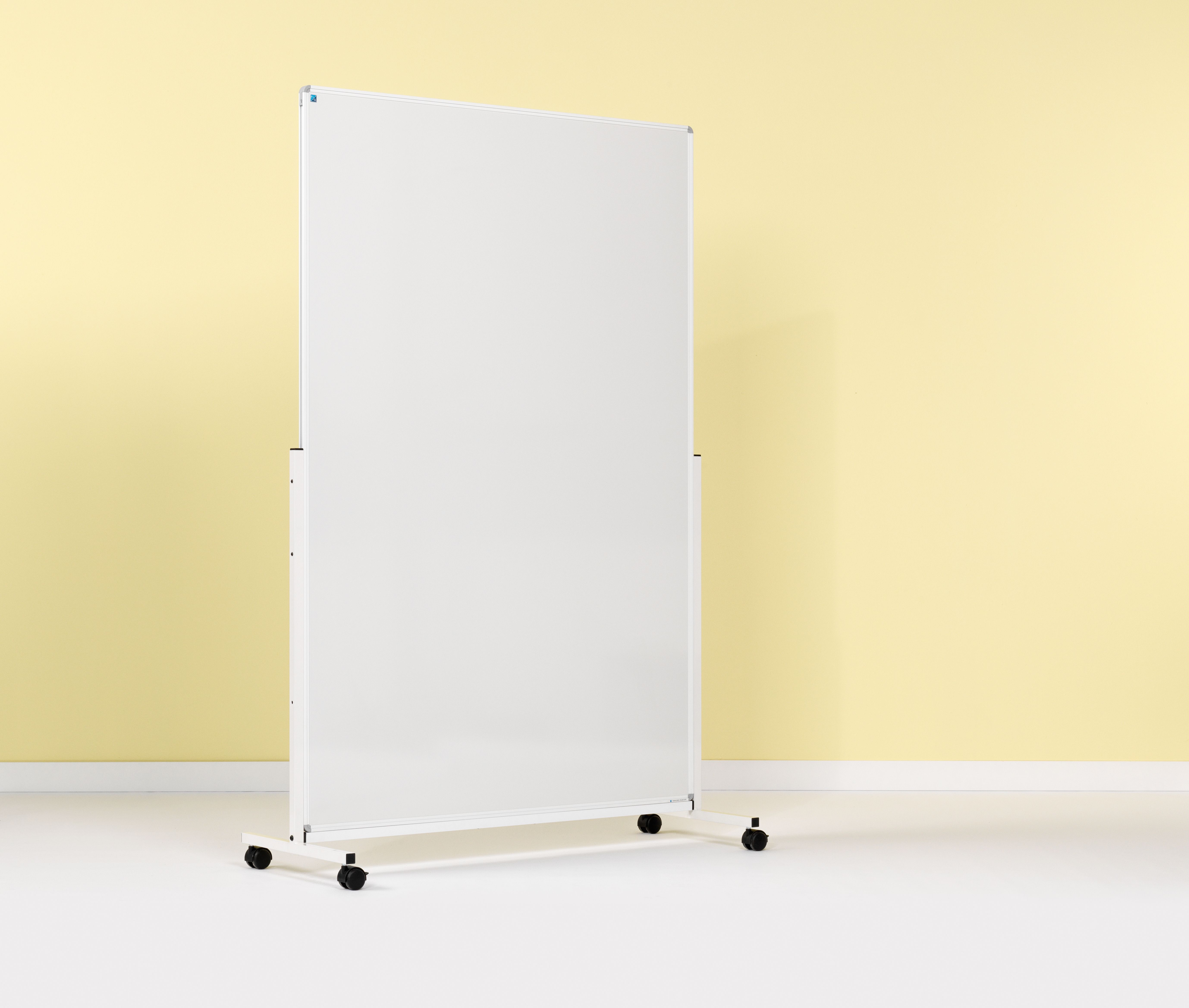 Smit Visual mobiel whiteboard, gelakt staal wit - 180x120 cm