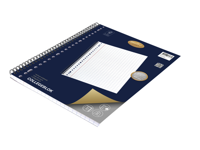notitieblok, collegeblok, spiraleblok, ruled papier, groot formaat
