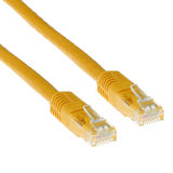 ACT Gele 2 meter U/UTP CAT6A patchkabels met RJ45 connectoren