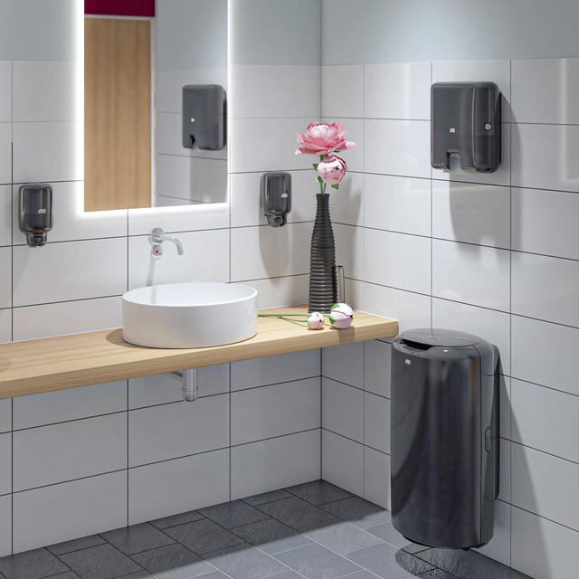 Toiletpapierdispenser Tork T6 Elevation medium duo zwart 557508