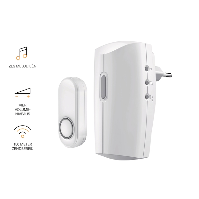 huisbeveiliging, draadloze deurbel, bewegingssensor, vuurdraadloze ontvanger, sensor op batterij