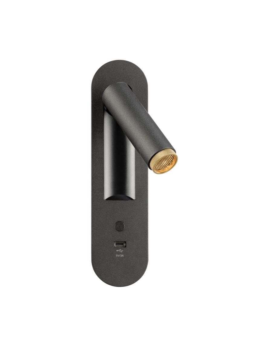 deurknop, deurbeslag, klink, matte afwerking, USB-C poort