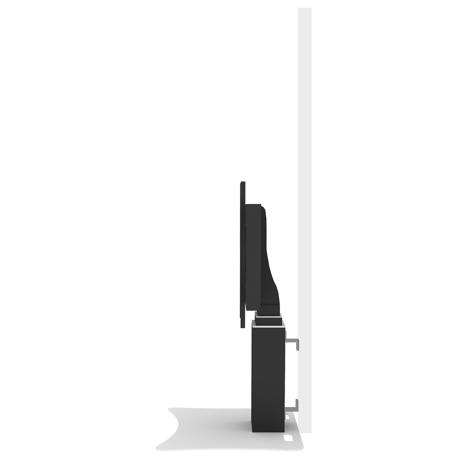 Elektrisch in hoogte verstelbare monitorstandaard met 70 cm slag
