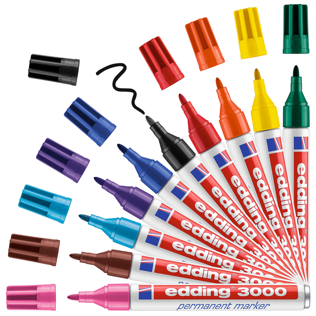 markers, permanent marker, dual-point, edging, marker set