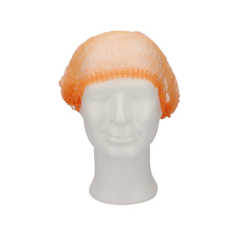 CMT Haarnet Clip Cap Oranje maat L 53cm doos 10x100st