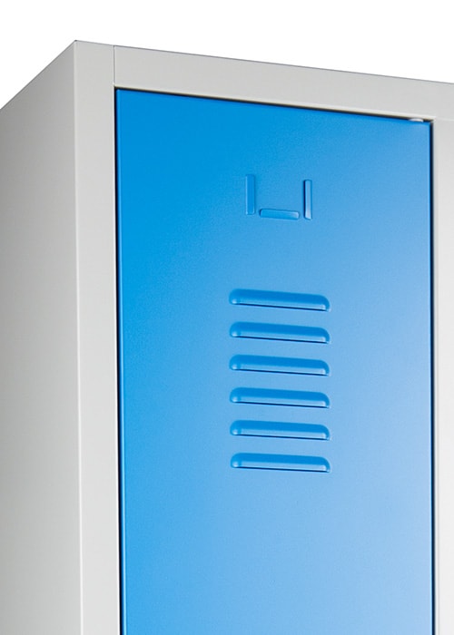 Garderobekast WRC.2.08-Grijs/Blauw