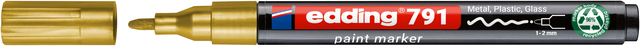 Paintmarker edding 791 op alcoholbasis 1-2mm goud