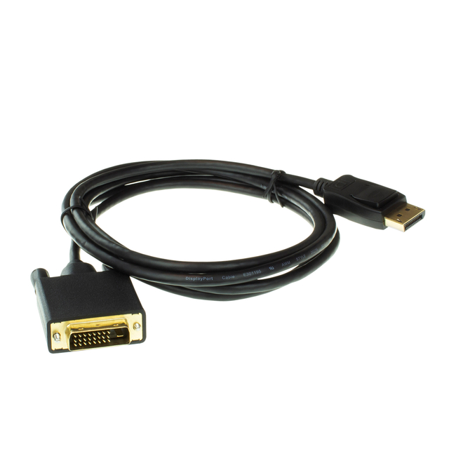 Kabel ACT DisplayPort naar DVI 1.8 meter zwart