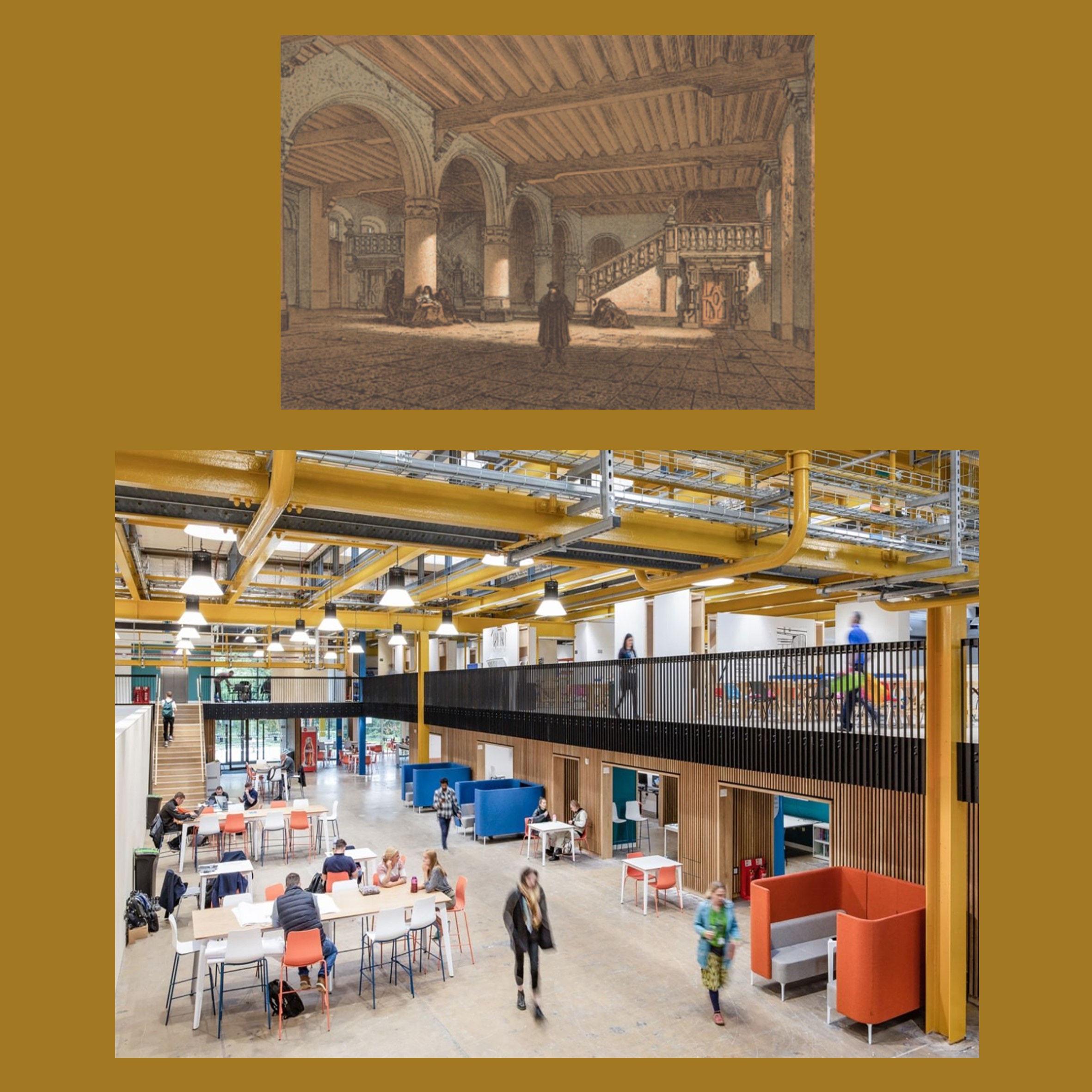 De evolutie van universitaire ruimtes; van klassieke grandeur tot hedendaagse dynamiek De evolutie van universitaire ruimtes; van klassieke grandeur tot hedendaagse dynamiek