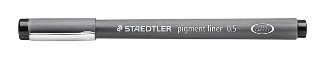 Fineliner Staedtler Pigment 308 zwart 0.5mm