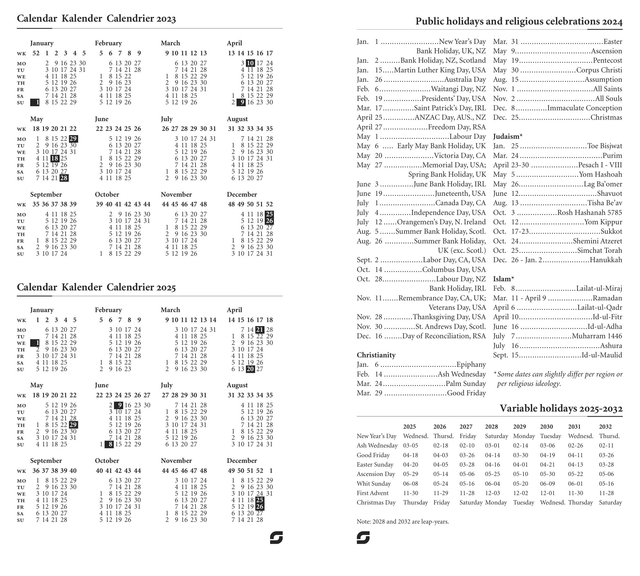 Calendarium 2027 Succes Standard 7dagen/2pagina's