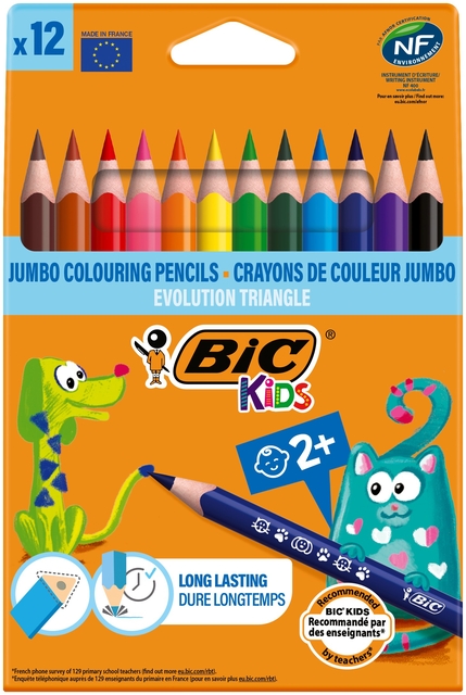 kleurpotloden, potloden, jumbokleurpotloden, kunstmateriaal, schoolspullen