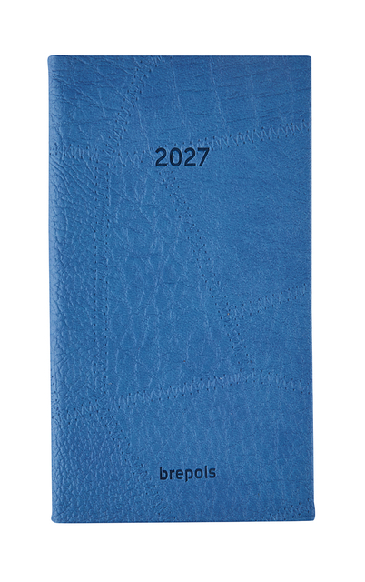 planner, diary, 2027, blue, leather