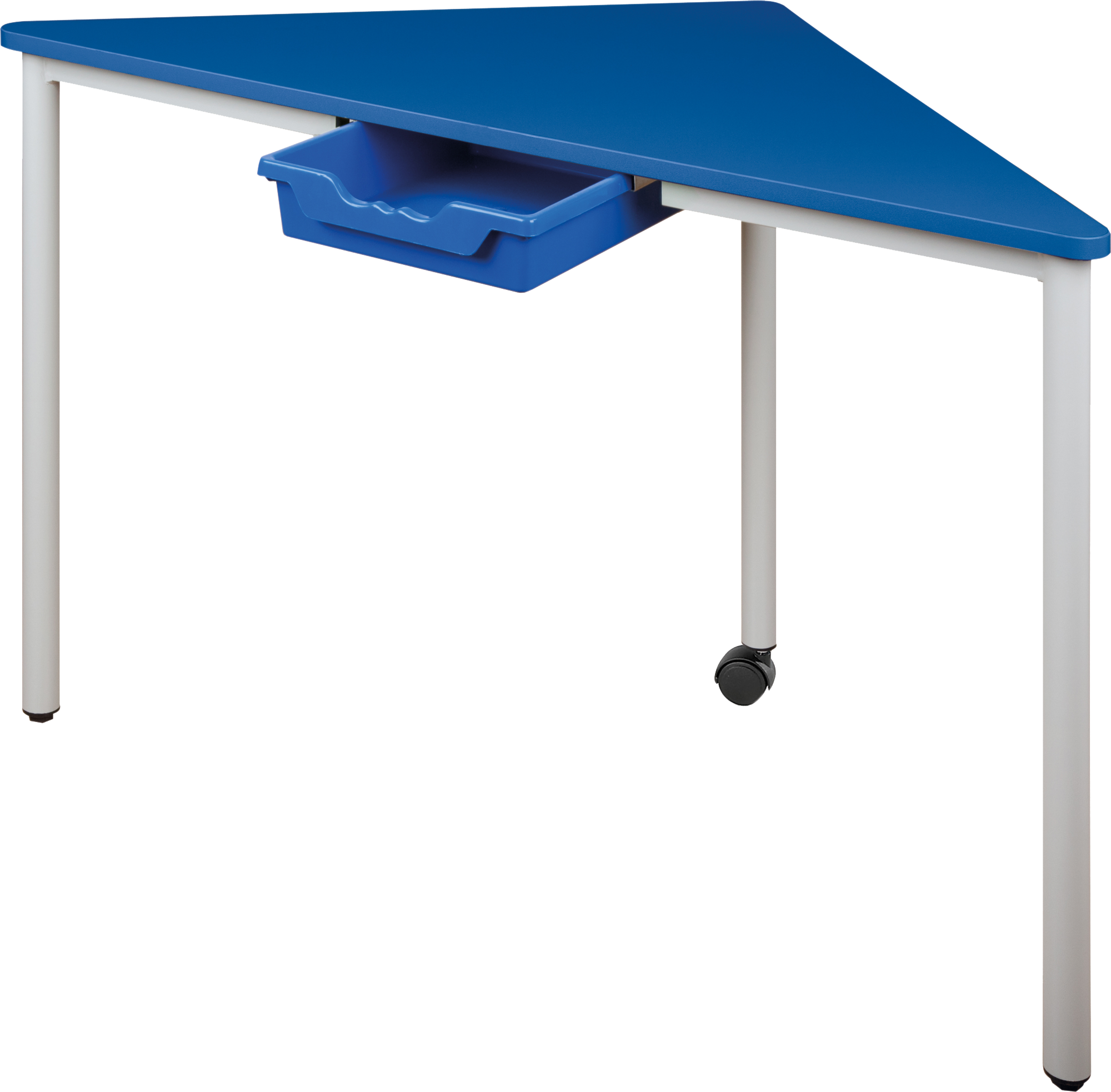 Pythagoras Driehoekige Tafel Melamine met Ergo Tray Box