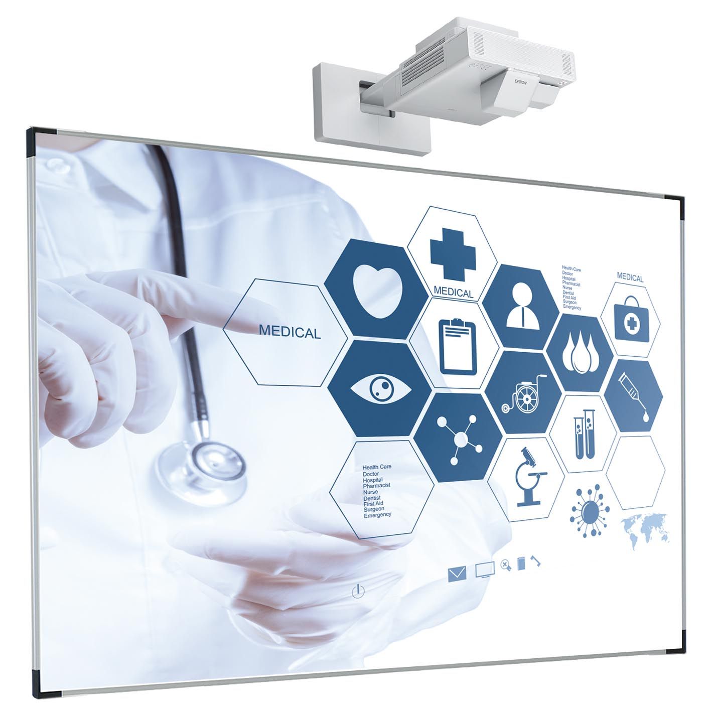 Projectiebord (16:9) ExtraFlat, Low Gloss - 120x214 cm, 95"