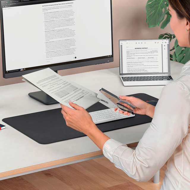document, graphic tablet, monitor, laptop, desk setup